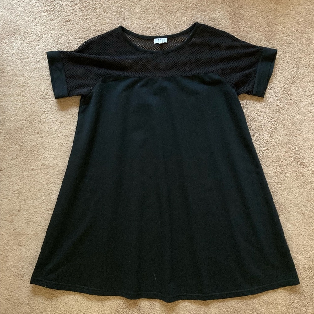 Tobi Black Mesh Mini Dress - T-Shirt Dress 🖤✨🖤✨
